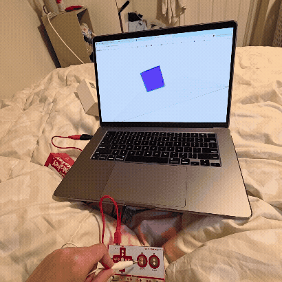 When you hit space, the object will change between different objects like a cube and sphere